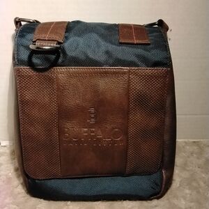 Buffalo David Bitton Men's/ Woman's Brown and Blue Messenger Bag